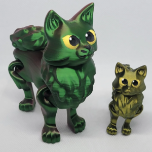 Fluffy Kitten - Articulated Flexi 3D Print