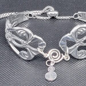 Spiral Dance Stainless Steel Bracelet