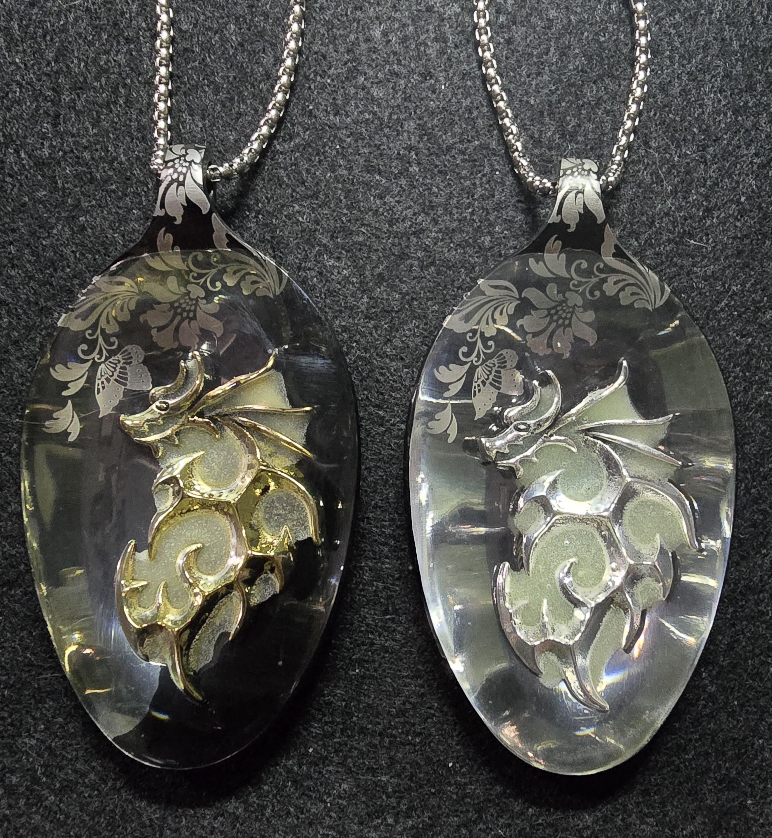 Dragon Clouds Spoon Necklace