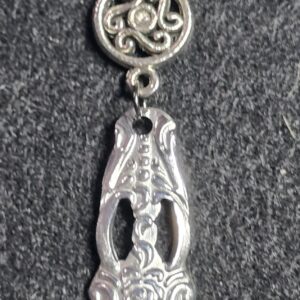 SIlver Drop Spoon Neclkace