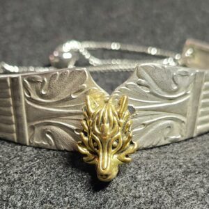 Gold Wolf Spoon Braclet
