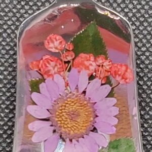 Spring Flowers Silverplate Spoon Bowl Pendant