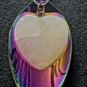 Stone Heart Spoon Necklace