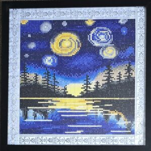 Starry Night Diamond Painting - Framed